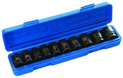 Satra Nüsse Pneumatisch Sechskant mit Vierkant-Antrieb 1/2" Set 10Stück Satra Nüsse Pneumatisch Sechskant mit Vierkant-Antrieb 1/2" Set 10Stück