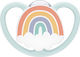 Nuk Orthodontic Pacifier Silicone Space Rainbow...