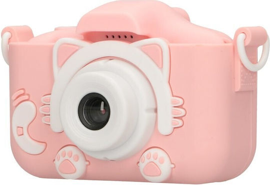 Extralink Kids H27 Compact Φωτογραφική Μηχανή 12MP με Οθόνη 2" και Ανάλυση Video Full HD (1080p) Ροζ