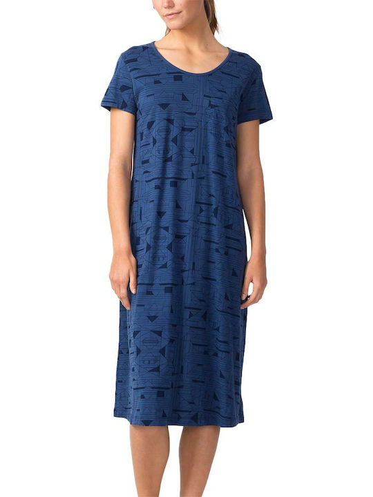 Skunkfunk Midi Dress Blue