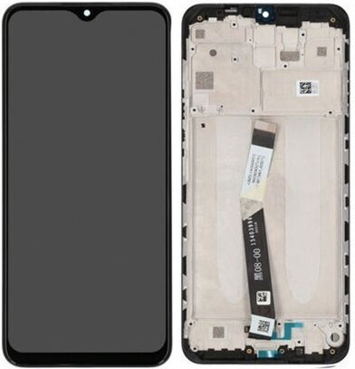 Οθόνη Lcd+touch με Μηχανισμό Αφής και Πλαίσιο για Xiaomi Redmi 9 (Μαύρο)