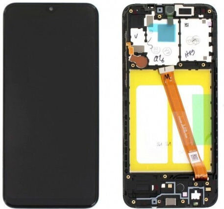 Οθόνη Lcd+touch με Μηχανισμό Αφής και Πλαίσιο για Samsung Galaxy A20e (Μαύρο)