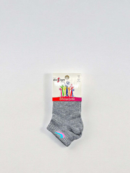 Design Socks Kids' Ankle Socks Gray