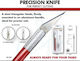 Mirage Hobby Precision Knife + 5 Blades Red