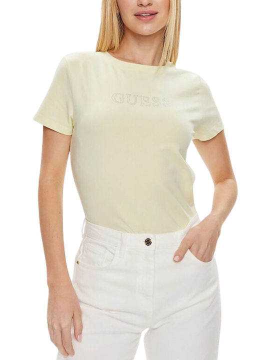 Guess Women's T-shirt Yellow