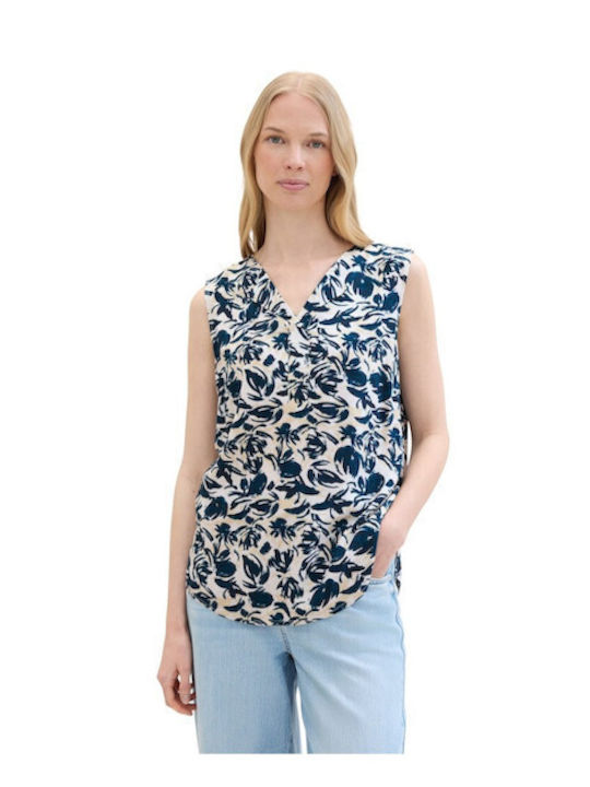 Tom Tailor Damen Bluse Petrol Blue