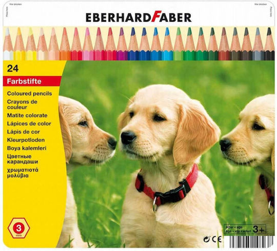 24-Piece Colored Pencils Set in Metal Case N514823 Eberhard Faber 4087205148238