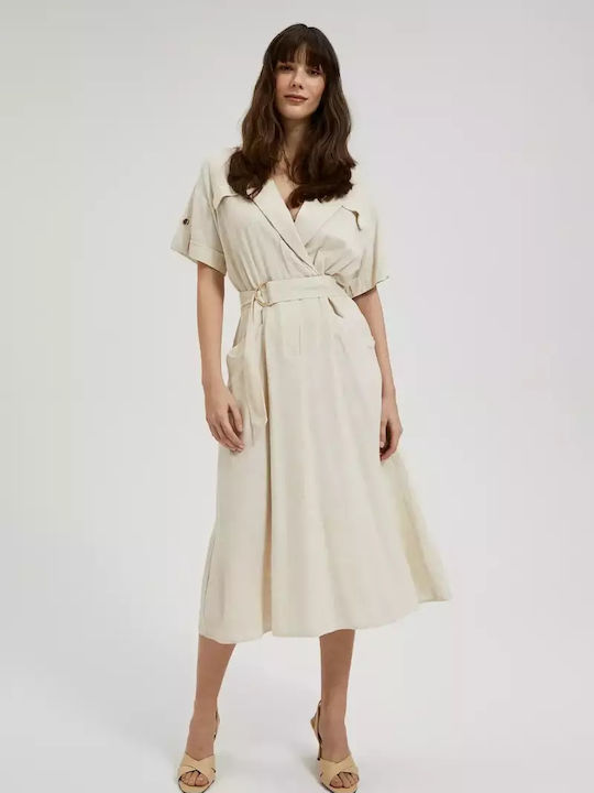 Make your image Midi Dress Beige