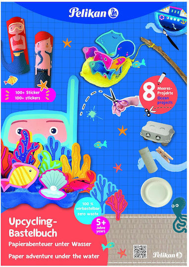 Pelikan Drawing Pad Craft Sea World 32 Sheets + Stickers 102056