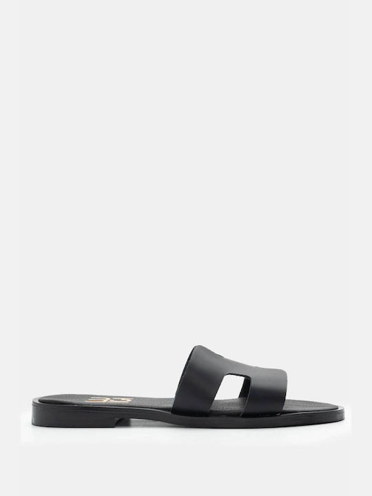 Luigi Synthetic Leather Women's Sandals Black