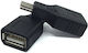 Μετατροπέας mini USB male σε USB-A female 1τμχ 550194