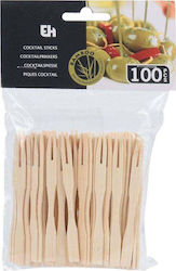 Excellent Houseware Ξύλινο Πιρούνι HV498138 100τμχ