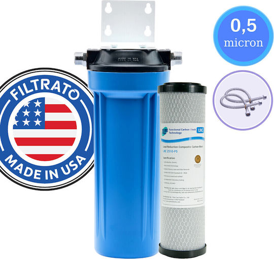 Filtrato Wasserfiltrationssystem Unter der Spüle Durchmesser ½" mit Wasserhahn & Ersatzfilter 57-0030/LRCP5