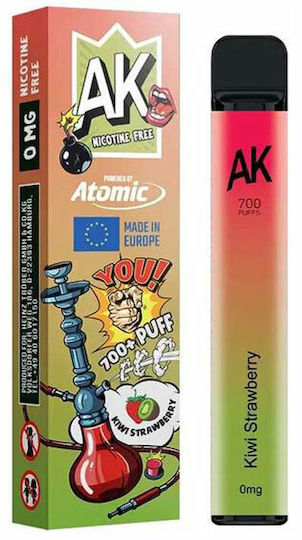 Atomic Atomic Einweg-E-Zigarette 700 Einweg-E-Zigaretten Kiwi Strawberry ohne Nikotin 2ml Mehrfarbig
