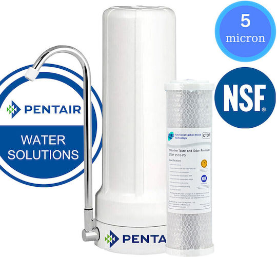 Pentair CT-10 Wasserfiltrationssystem Arbeitsplatte mit Ersatzfilter Aktivkohle Pure CTOP 2510-05 5μm