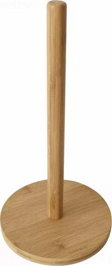 KING Hoff Βάση για Χαρτί Κουζίνας Ξύλινη Μπεζ 18cm KH-1688