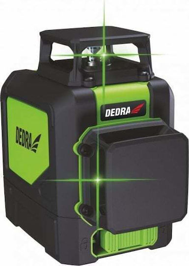 Dedra Αυτορυθμιζόμενο Γραμμικό Αλφάδι Laser Πράσινης Δέσμης 1.5V με Εύρος Εργασίας 30m