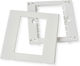 Value Switch Frame 3 Positions in White Color 25.99.8200-20