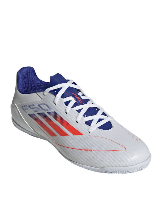 adidas F50 Club Football Shoes Hall Cloud White / Solar Red / Lucid Blue