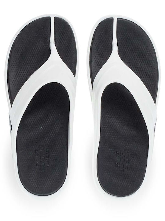 Luofu Herren Flip Flops Weiß