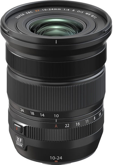 Crop Camera Lens XF 10-24mm f4 R OIS WR Wide Angle for  X Mount Black