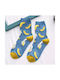 Bunte Bananenmuster Socken 35-40