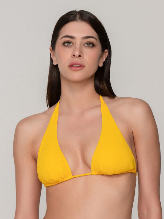Luna Bikini Triunghi Cu burete Galben