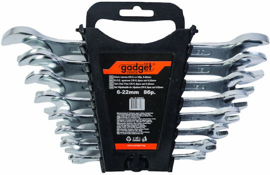 Gadget Tools Σετ 8 Γερμανικά Κλειδιά με Μέγεθος Κεφαλών από 7mm έως 22mm