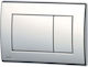 Alcadrain Alca Plast M271 Wc Control Plate Polished Chrome Πλακέτα για Καζανάκια Διπλής Λειτουργίας