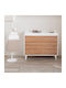 Baby Dresser with 3 Drawers White Biscuit 115x51x85cm