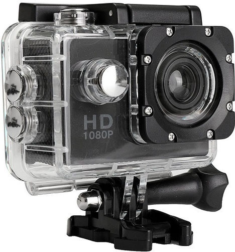 A7 Action Camera Full HD (1080p) με Οθόνη 2" Μαύρη