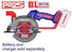 Emtop ELCS1402 Δισκοπρίονο Brushless 20V Solo