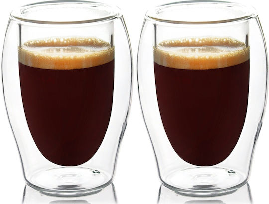 Duka Lise Set Cesti Espresso Din Sticlă Transparente 2 Bucăți