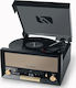 Muse MT-110B Turntables with Preamp and Built-in Speakers Black