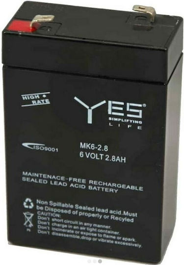 BW Batteries Батерия UPS с Капацитет 2.8Ах и Напрежение 6V MK6-2.8 1бр