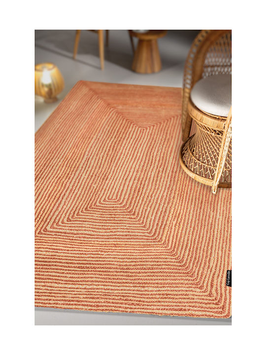 Guy Laroche Hartum Rug Rectangular from Jute Coral