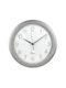 HAMA Wall Clock Plastic Silver