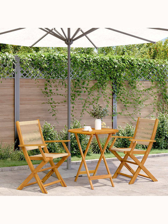 Garden & Outdoor Furniture Sets Living Room Set 3 Pieces Beige