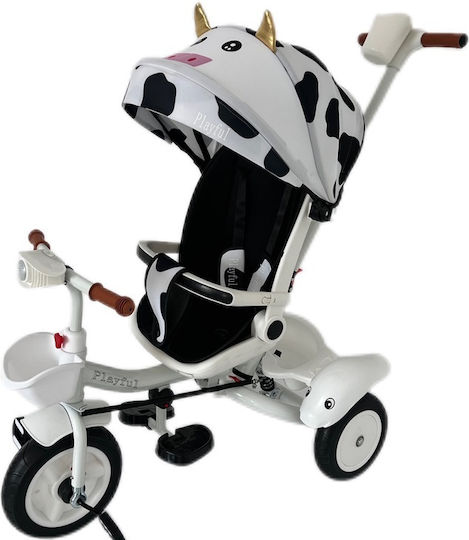 Playful Foldable & Convertible Kids Tricycle for 1.5+ Years White