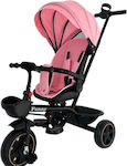 Kids Tricycle Convertible, With Storage Basket, Sunshade & Push Handle Pink