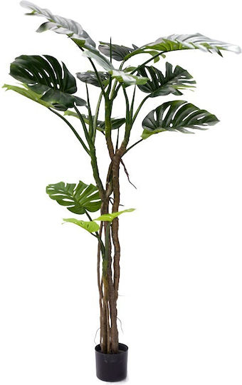 Künstliche Pflanze im Topf Monstera Grün 180cm Inart