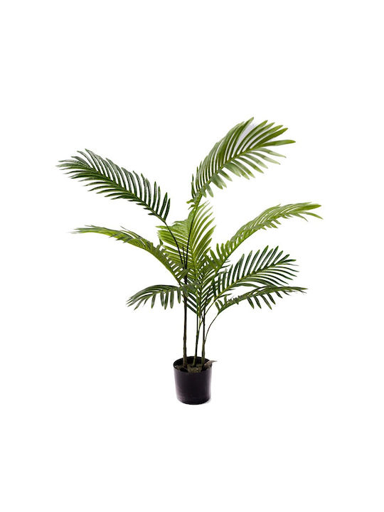 Inart Künstliche Pflanze in Blumentopf Areca-Palme Areca Grün 80cm 1Stück