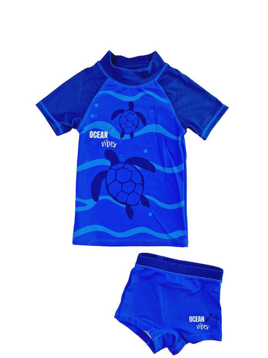 Stamion Kids Swimwear Swimwear Set Sunscreen (UV) Blue