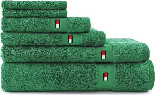 Tommy Hilfiger Πετσέτα Προσώπου Legend 50x100εκ. Verde Βάρους 540gr/m²