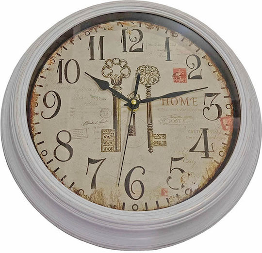 Ankor Antique Wall Clock Plastic Bronze