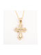 Kosmima Shop Women's Gold Cross 14K with Chain