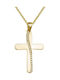 Papoulidis Jewellery Damen Gold Kreuz 14K