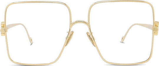 Loewe Дамски Метален Рамка за Очила Златист LW50038U 030