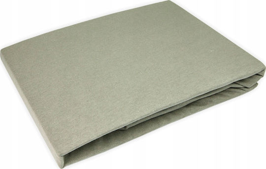Matex Baby Sheet Crib Cotton Green 70x140cm