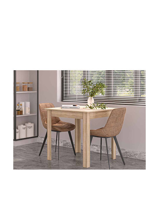 Hazel Platz Tisch Küche Holz Sonoma 80x80x77cm